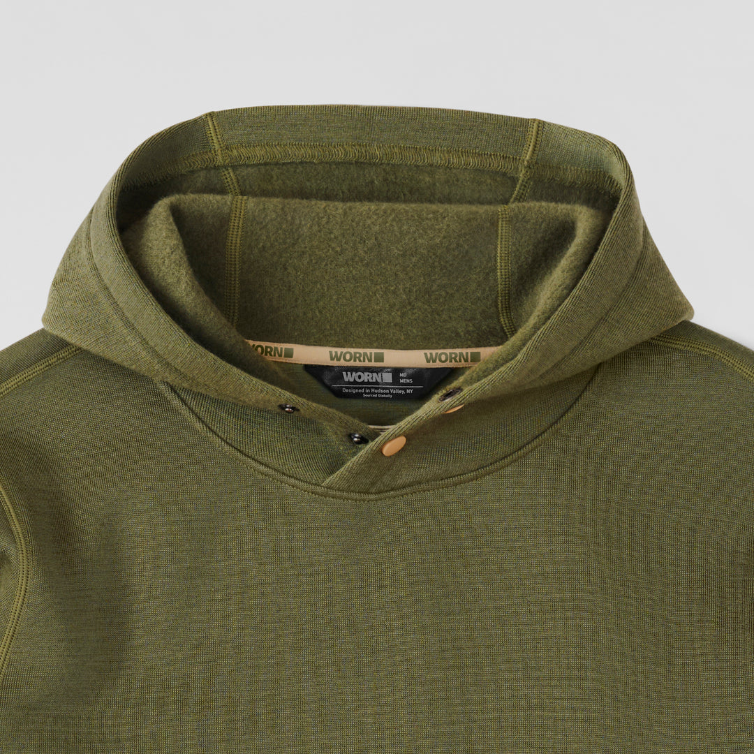 WORN: Cloudbase Merino: Heavy Weather Hooded Mid