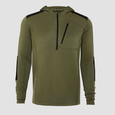 Cloudbase Merino: RIII Hooded Half-Zip